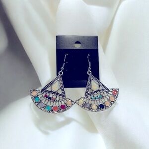 Elegant Multicolor Dangle Earrings